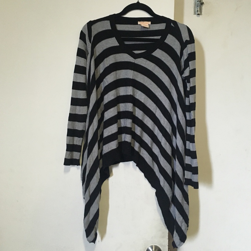 A symmetrical sweater